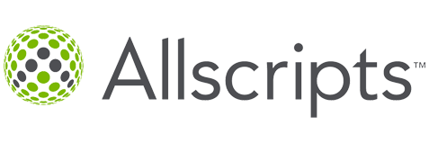 company logo of Allscripts | software partner supported by Lanvera, trusted medical statement outsourcing company